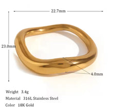 Load image into Gallery viewer, Anika Asymmetrical Ring Gold
