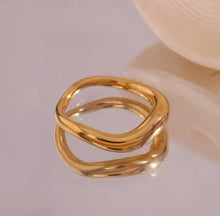 Load image into Gallery viewer, Anika Asymmetrical Ring Gold