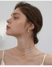 Load image into Gallery viewer, Catalina Pearl Hoop Silver