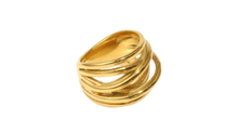 Load image into Gallery viewer, Romi Multiband Ring Gold
