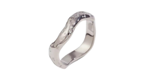 Load image into Gallery viewer, Ophelia Curved Ring Silver
