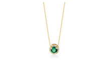 Load image into Gallery viewer, Stella Emerald Necklace Gold
