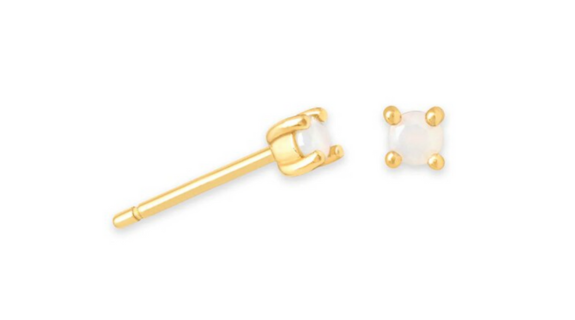 Sadi Moonstone Stud Gold