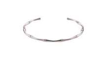 Load image into Gallery viewer, Bamboo Bangle Silver
