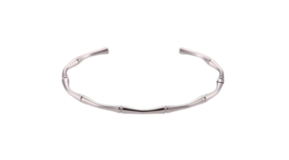 Bamboo Bangle Silver