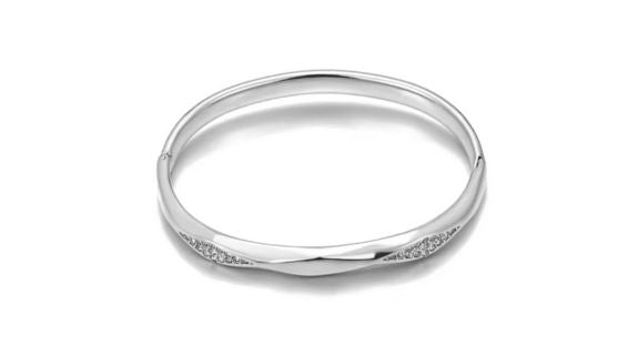 Zinnia Bangle Silver