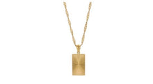 Load image into Gallery viewer, Veda Rectangle Necklace Gold
