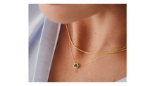 Load image into Gallery viewer, Stella Emerald Necklace Gold
