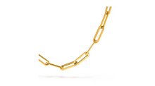 Load image into Gallery viewer, Paperclip Chain Necklace Gold
