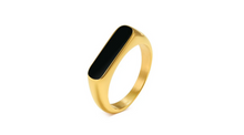 Load image into Gallery viewer, Lucia Ring Gold and Black
