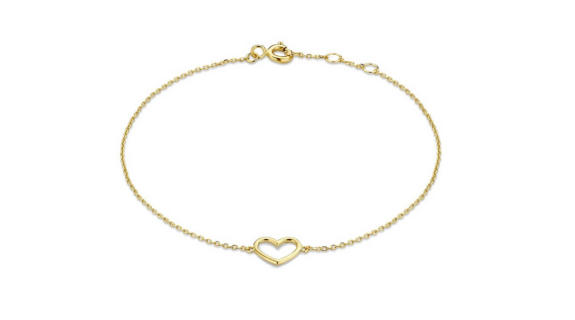 Alina Heart Bracelet Gold