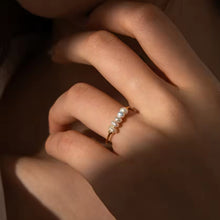 Load image into Gallery viewer, Lucy Pearl Ring Gold
