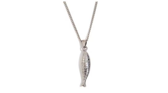 Fish Necklace Silver