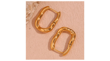 Load image into Gallery viewer, Karla Irregular Hoops Gold
