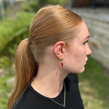 Load image into Gallery viewer, Chilli Classic Dangle Hoop Earrings Gold
