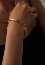 Load image into Gallery viewer, Anika Asymmetrical Bangle Gold
