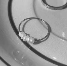 Load image into Gallery viewer, Lucy Pearl Ring Silver
