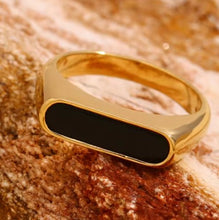 Load image into Gallery viewer, Lucia Ring Gold and Black
