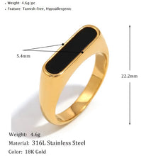 Load image into Gallery viewer, Lucia Ring Gold and Black
