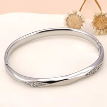 Load image into Gallery viewer, Zinnia Bangle Silver
