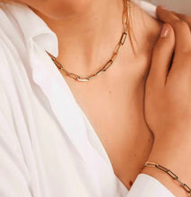 Load image into Gallery viewer, Paperclip Chain Necklace Silver

