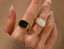 Load image into Gallery viewer, Amari Ring Gold with Black
