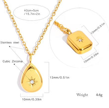 Load image into Gallery viewer, Auriga Rectangle Necklace Silver

